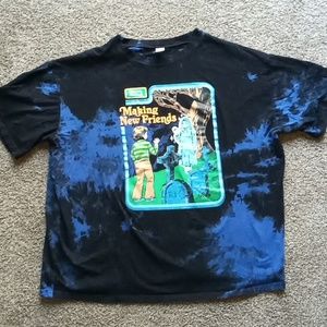 Romwe Halloween Making New Friends Tie Dye Tee